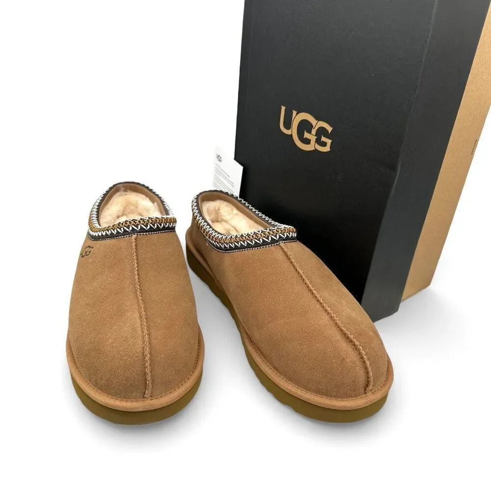 UGG Tasman II Shearling Slipper Slide Chestnut Slip-on Men’s 12 New In Box